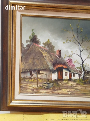 Картина на платно с подпис , снимка 3 - Картини - 53873980