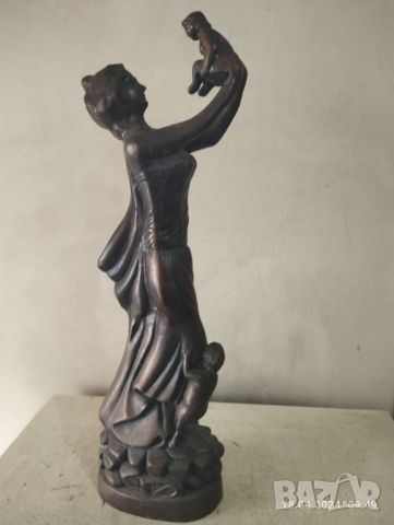 Стара бронзова статуетка, снимка 7 - Други ценни предмети - 45349931