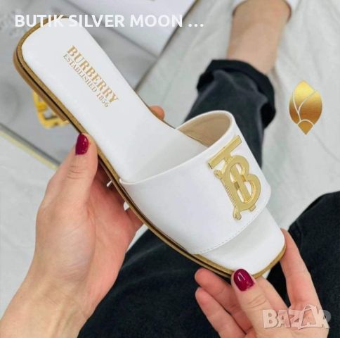 Дамски Чехли 🌹37-41🌹 BURBERRY , снимка 3 - Чехли - 46782837