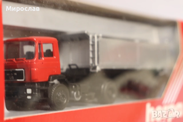 HERPA H0 1/87 MAN САМОСВАЛ ГОНДОЛА КАМИОН МОДЕЛ, снимка 6 - Колекции - 53214639
