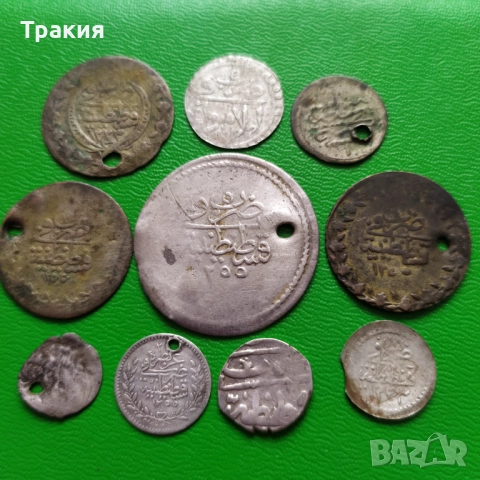 10 турски сребърни монети 
