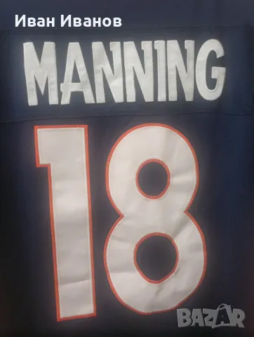 Оригинален екип на Denver Broncos(NFL) - Peyton Manning, снимка 9 - Други спортове - 47007333