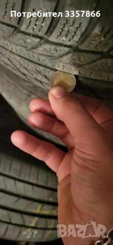 4 оригинални джанти от голф 3 с зимни гуми 185/60R14 , снимка 6 - Гуми и джанти - 52818909