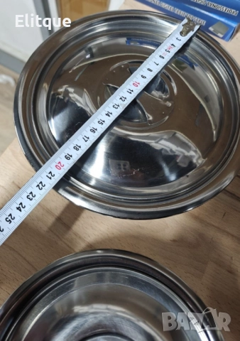 Комплект купи с капак в различни размери от неръждаема стомана - 3 бр., снимка 4 - Други - 52743925