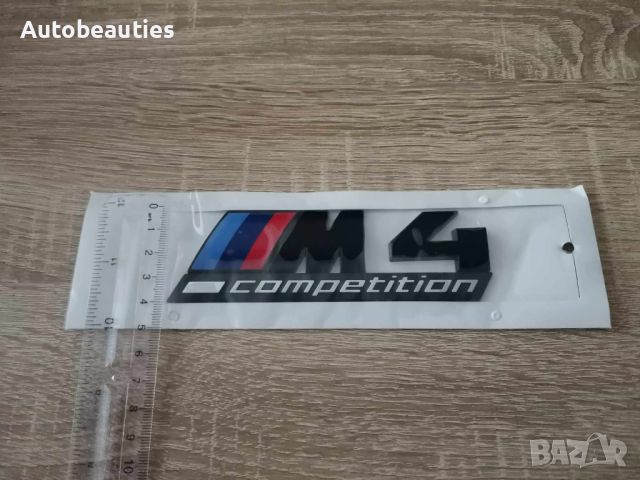 черна емблема BMW M4 Competition, снимка 3 - Аксесоари и консумативи - 46591330