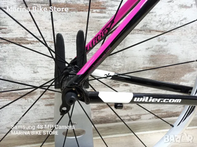 НОВА алуминиева шосейна рамка Wilier Luna Fuxia с капли Shimano RS21, снимка 4 - Велосипеди - 47996434