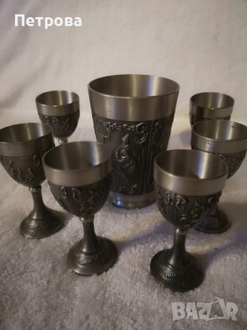 8 броя калаени чаши , снимка 2 - Чаши - 53988737