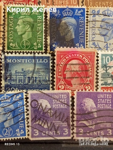 Стари пощенски марки от цял свят смесени АМЕРИКАНСКИ ПРЕЗИДЕНТИ за КОЛЕКЦИЯ 51601, снимка 8 - Филателия - 53218234