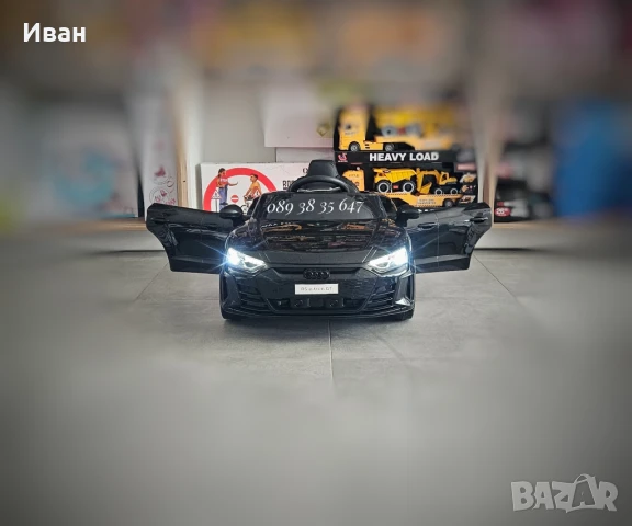 ТОП ЦЕНА!НОВО!Акумулаторна кола AUDI RS E-tron GT с меки гуми,12V батерия , снимка 5 - Детски велосипеди, триколки и коли - 39218266