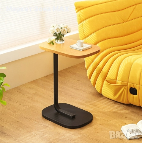 Многофункционална C-образна масичка за кафе, за хол и спалня, снимка 7 - Маси - 52904123