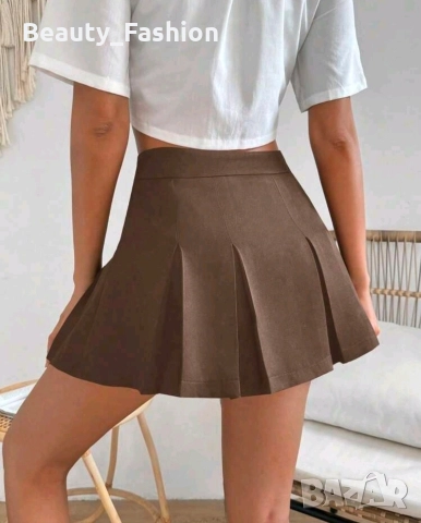 Кафява пола-панталон , снимка 2 - Поли - 52636726