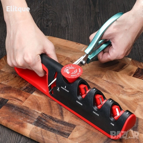 Регулируем професионален инструмент за заточване на ножове 4 в 1, снимка 13 - Други - 52895769