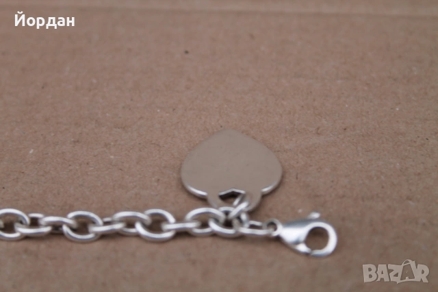 Дамска сребърна гривна , снимка 10 - Гривни - 53862721