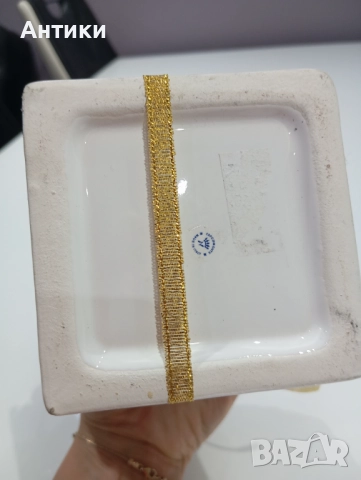 Стар порцеланов фенер свещник маркиран , снимка 3 - Други - 52554007