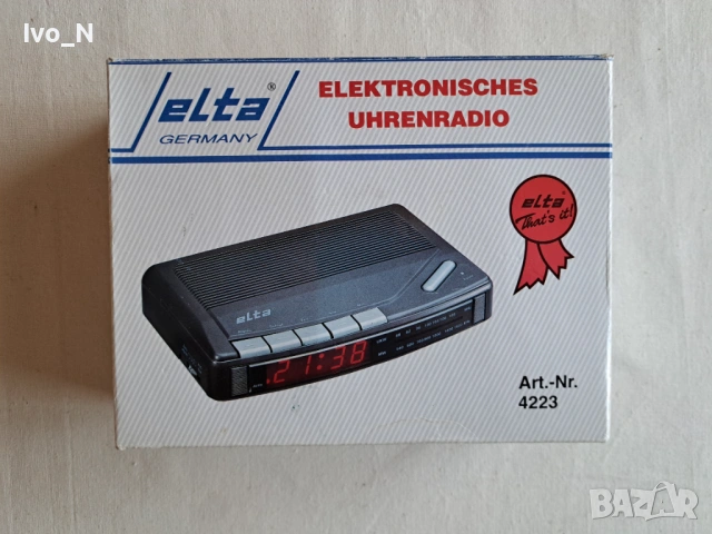 Радио часовник Elta 4223., снимка 2 - Радиокасетофони, транзистори - 53695388