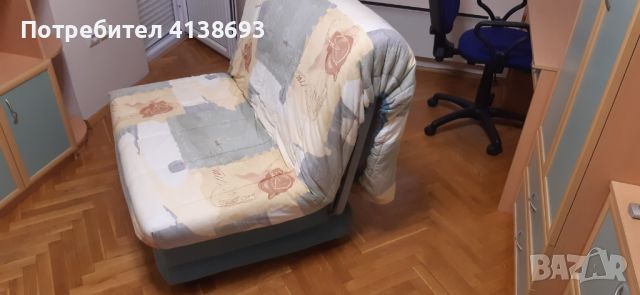 Продавам разтегателен фотьойл-легло, снимка 1 - Дивани и мека мебел - 46425984
