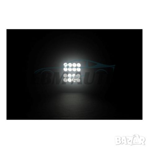 Работна лампа 3 Режима / 16 LED ,48W ,12-80V Квадрат, снимка 2 - Аксесоари и консумативи - 45441393