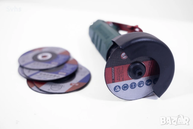 Пневматични ъглошлайф дисков шлайф Parkside, снимка 8 - Ъглошлайфи - 53817246