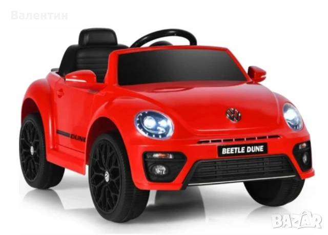 Детска кола Volkswagen Beetle с дистанционно 12V 4,5Ah