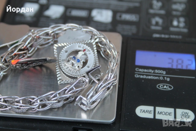 Сребърна гривна , снимка 15 - Гривни - 53636900