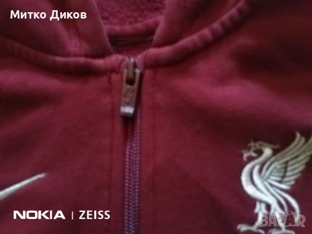 Ливърпул суитчер детски около 10г. дете марков на Найк, снимка 3 - Футбол - 51423109