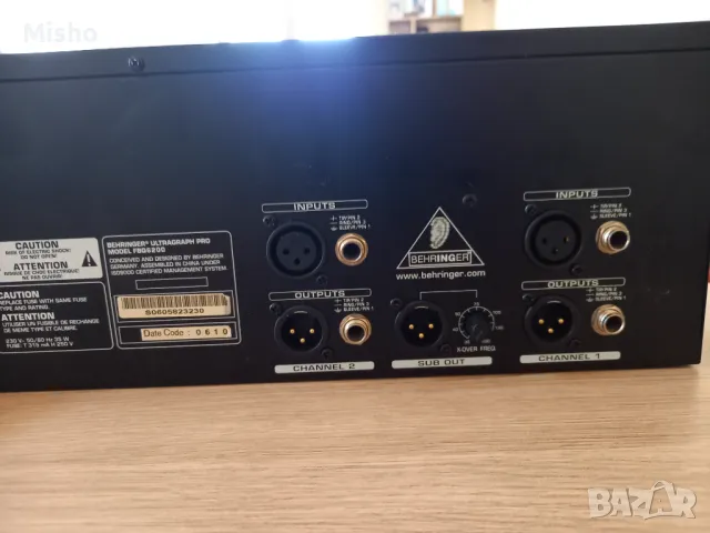 Behringer fbq 6200 еквалайзер, снимка 6 - Ресийвъри, усилватели, смесителни пултове - 46831432