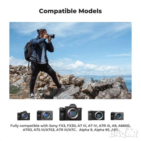 НОВ K&F Concept NP-FZ100 комплект 3 батерии + LCD зарядно , снимка 7 - Батерии, зарядни - 53625003