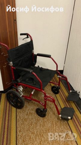 Сгъваема инвалидна количка /комбинирана/и ролатор, снимка 7 - Инвалидни колички - 43921223