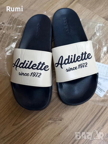 Чисто нови оригинални чехли adidas adilette ! 42,43 н, снимка 10 - Мъжки чехли - 52249402