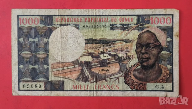 1000 франка Централна Африка Конго