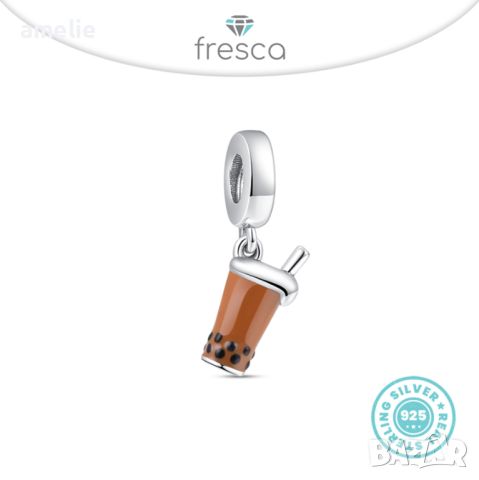Талисман Fresca по модел тип Пандора 925 Pandora Coffee Lover Charm. Колекция Amélie, снимка 1 - Гривни - 42251936