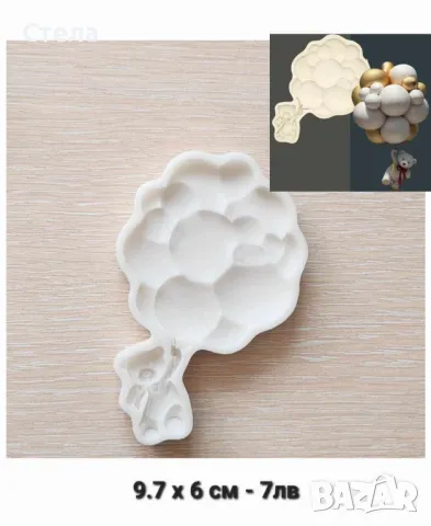 Силиконови молдове , калъпи за пана, фондан