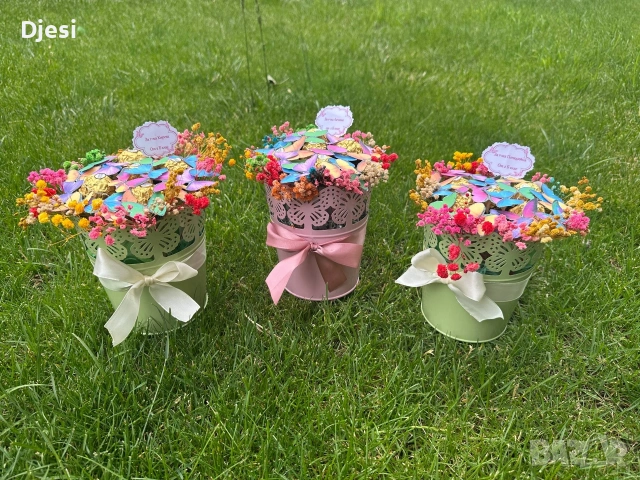 Светещ букет с пеперуди и бонбони, снимка 10 - Декорация за дома - 48609994