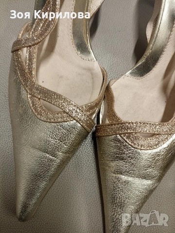 Официални златисти сандали