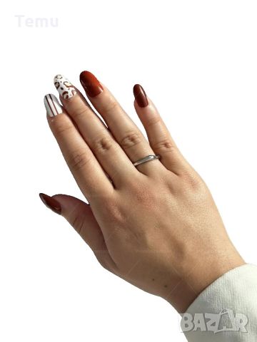 Дамски пръстен от медицинска стомана блясък и стил в едно, снимка 1 - Пръстени - 46375777