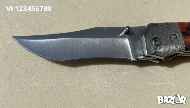 Сгъваем ловен нож Русия -Ст.65х13 ; размери 95х215, снимка 4 - Ножове - 53914210