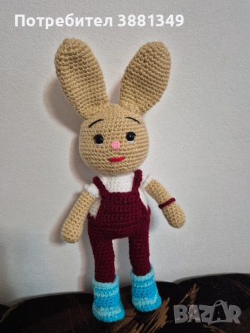 Ръчно изработена играчка - Дългоух заек