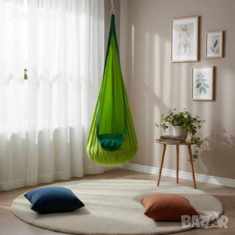 Висящ стол пашкул Cocoon - идеален за игра и релакс, снимка 7 - Градински мебели, декорация  - 53891167