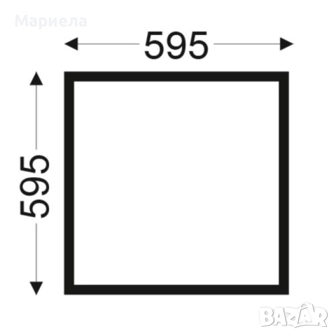 SLC Poseidon 60x60 см. / Бял LED Панел, снимка 9 - Други - 52199012