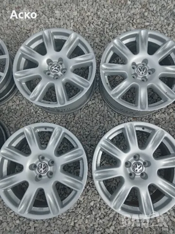 5x100..17цола 7.5j ET35 оригинални volkswagen. , снимка 1 - Гуми и джанти - 47576583