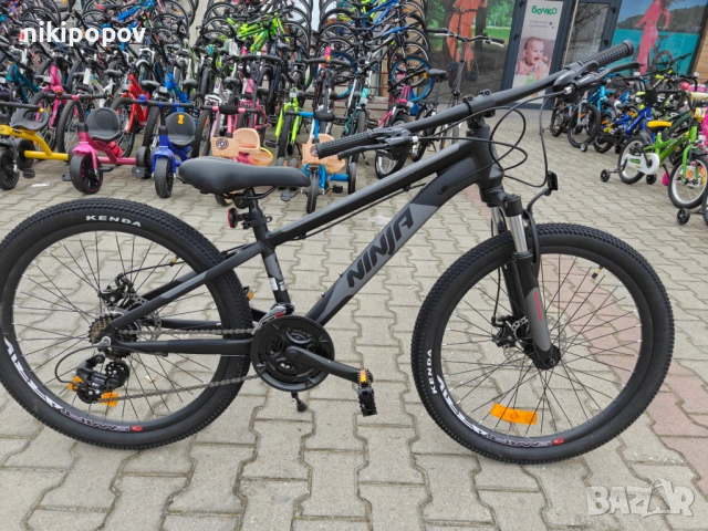 PASSATI Алуминиев велосипед 24" NINJA черен, снимка 2 - Велосипеди - 53918309