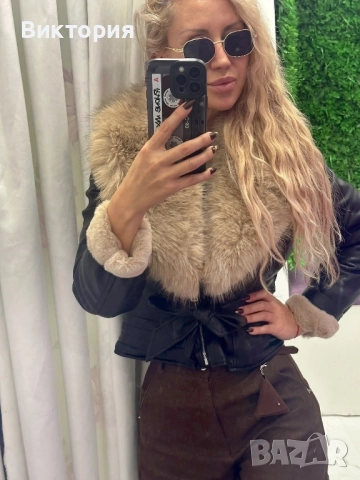 Кожено зимно яке