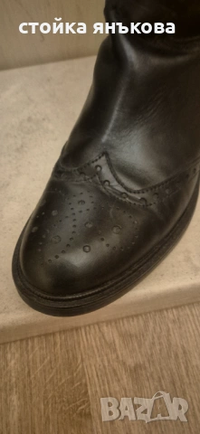 Продавам черни страхотни дамски ботуши, снимка 4 - Дамски ботуши - 53712288