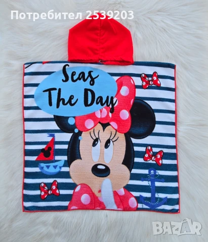 Пончо, бански и чехли за момиче 4-5 години, снимка 6 - Детско бельо и бански  - 50887586