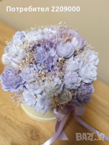 Букети от ароматни соеви свещи, снимка 16 - Изкуствени цветя - 51872003