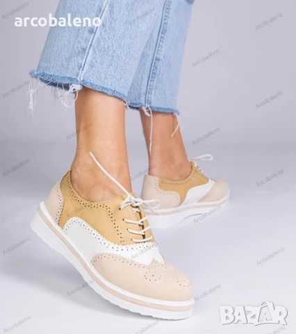 Дамски класически оксфорд обувки Toddi, 3цвята , снимка 2 - Дамски ежедневни обувки - 51247195