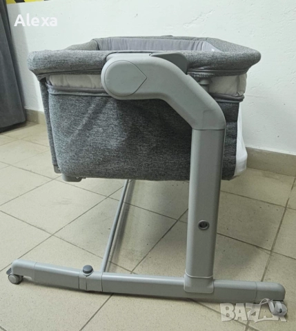 Бебешка кошара с падаща страна Chicco Next 2 Me, Magic Evo тъмносива, снимка 7 - Кошарки - 52471185