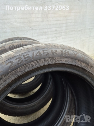 235 45 18 Континентал Y XL, снимка 5 - Гуми и джанти - 52965593