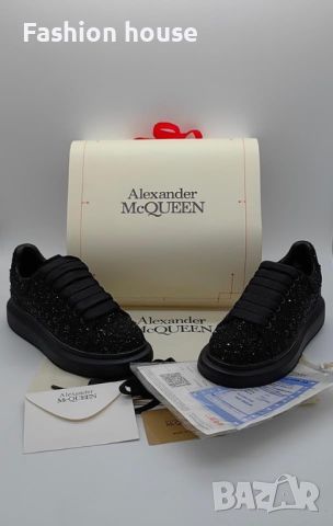 Alexander McQueen черни кецове, снимка 1 - Кецове - 46714279