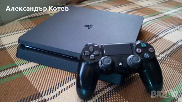 Playstation 4 Slim PS4 с Gold Hen отключена с над 50 игри FIFA 26, снимка 1